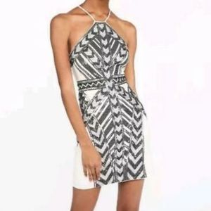 🎉HOST PICK🎉 *NWT*Express New With Tags Size Small Cream Mini Sequence Dress